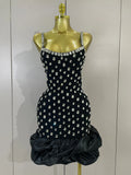 Women Luxury Diamonds Sleeveless Bodycon Bandage Mini Dress High Street Celebrate Evening Prom Club Elegant Birthday Party Dress