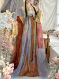 Olive Girl Red Embroidered Hanfu Dress for Ren Faire 2026 Garden Wedding Fairycore Photoshoot Everyday Wear S-L XS-3XL Plus Size Chinese Heritage Fashion Women