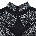 Luxury Woman Evening Party Dress Celebrities Outfits Gown Elegant Mesh Patchwork Rhinestone Birthday Dresses Clubwear