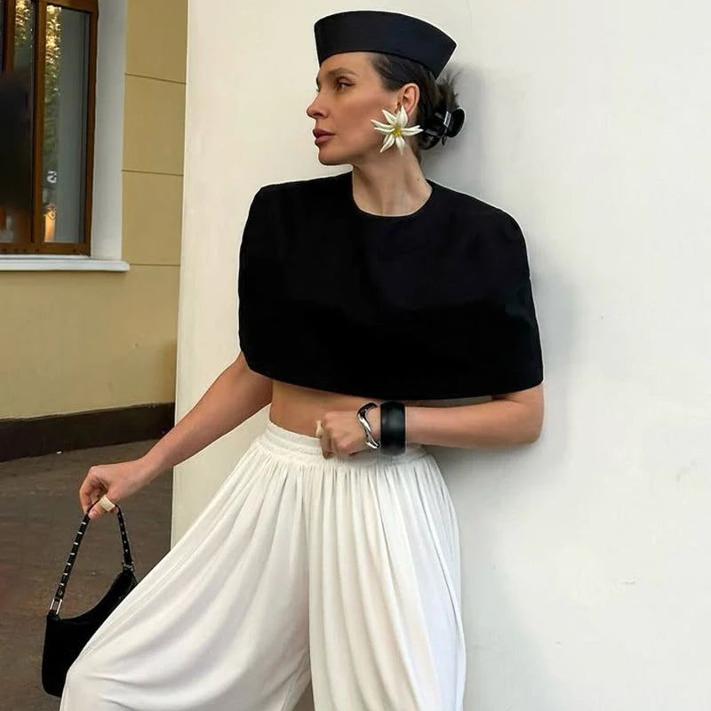 Elegant Short Shawl Top Women's Spring New Solid Sleeveless Commuting Shawl Coat Female Birthday Reunion Cardigan