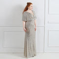 Plus Size Dress for Women Glitter Sequin Dresses Sexy Party Birthday Elegant Celebrity Floor Length Maxi Evening Dress