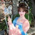 Olive Girl Hanfu Dress 2026 S-L XS-3XL Plus Size Hanfu Chinese Dress Traditional Chinese Clothing Chinese Heritage Fashion Women