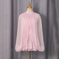 Women's Spring Summer Stand Collar Capelet Fitted Mini Dress Elegant Formal Party Wear 2026 Trendy Feminine Fashion Dress