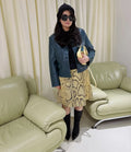 Fashion Snake Pattern Straight Skirt For Women High Waist Slim Long Skirt Ins Hot Streetwear Female Skirt Summer New 2026