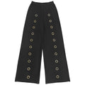 Metal Hole Sexy Outfits Women Sexy Crop Top and Matching Legging Set Two-Piece Pants Set Birthday Night Club Skinny Suits