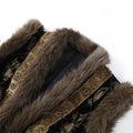 Chic Embroidery Fur Patchwork Waistcoats Women Stand Collar Sleeveless Female Vests 2026 Autumn Lady High Street Furry Tops New
