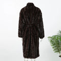Luxury Faux Fur Maxi Coat Chic Women Open Front Stand‑collar Long Sleeve Oversized Outerwear Winter Autumn New Warm Fashion 2026