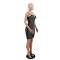 Sexy Pearl Beading Rhinestone Dress Women Luxury Nightclub Party Birthday Appliques Rhinestones Summer Dress Women 2025
