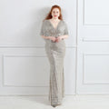 Plus Size Dress for Women Glitter Sequin Dresses Sexy Party Birthday Elegant Celebrity Floor Length Maxi Evening Dress