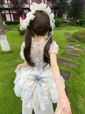 Olive Girl Dramatic Lolita Dress for Ren Faire 2026 Fairycore Photoshoot Everyday Wear S-XL XS-3XL Plus Size Dramatic Silhouette Romantic Cottagecore Editorial Not Costume Lolita Dress Chinese Heritage Fashion Women