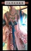 Olive Girl Red Embroidered Hanfu Dress for Ren Faire 2026 Garden Wedding Fairycore Photoshoot S-L XS-3XL Plus Size Embroidered Flowing Sleeve Dramatic Silhouette Romantic Editorial Not Costume Ren Faire Dress Chinese Heritage Fashion Women