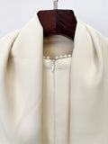 Evening Dresses Long Sleeves Slim Maxi 2026 Women Dinner Party Gowns With Ribbon Shawl Pearls Elegant Wedding Robes Lady