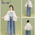 Olive Girl Red Embroidered Hanfu Dress for Garden Wedding 2026 Fairycore Photoshoot Everyday Wear S-XL XS-3XL Plus Size Embroidered Romantic Cottagecore Garden Party Editorial Not Costume Chinese Heritage Fashion Women