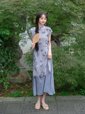 Olive Girl Romantic Qipao for Garden Wedding 2026 Fairycore Photoshoot Everyday Wear S-XXL XS-3XL Plus Size Romantic Garden Party Editorial Not Costume Qipao Cheongsam Chinese Dress Chinese Heritage Fashion Women
