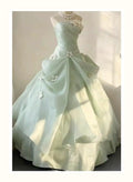 Olive Girl Green Romantic Dress for Garden Wedding 2026 Fairycore Photoshoot Everyday Wear XS-XXXL XS-3XL Plus Size Romantic Garden Party Editorial Not Costume Dress Chinese Heritage Fashion Women