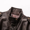Original High-quality 2026 New Style Women's Leather-effect Blazer with A Stand-up Collar, for Ladies.