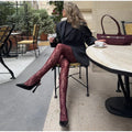 Sexy See Through Floral Lace Stockings Women Black Flower Mesh Pantyhose Female 2026 Spring Lady Chic Street Party Stocking New