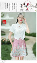 Olive Girl Red Embroidered Ma Mian Skirt for Ren Faire 2026 Garden Wedding Fairycore Photoshoot Everyday Wear S-XL XS-3XL Plus Size Hand Embroidered Dramatic Silhouette Romantic Garden Party Editorial Not Costume Chinese Heritage Fashion Women