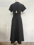 Summer Splicing Flowers Two Piece Sets For Women Short Sleeve Tops High Waist A Line Skirt Slim Set Female Fashion New