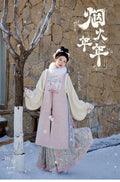 Ming Dynasty Autumn Winter Hanfu Chinese Dress Women's Clothing Horse Face Skirt Set Original Hanfu Cosplay Party Princess