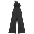 One Shoulder Romper Woman Jumpsuit Party Club High Waist One Piece Birthday Outfit Mono De Mujer Elegante Birthday Overalls