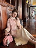 Olive Girl Pink Embroidered Embroidered Jacket for Ren Faire 2026 Garden Wedding Fairycore Photoshoot Everyday Wear S-XXL XS-3XL Plus Size Hand Embroidered Dramatic Silhouette Romantic Editorial Not Costume Chinese Heritage Fashion Women
