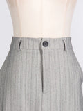 Temperament Two Piece Sets For Women Notched Collar Long Sleeve Spliced Button Blazer Straight Skirts Female New