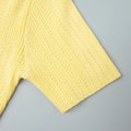 Short Sleeve Knitted Long Dress Female Slim Hollow Retro Elegant Sweater Dress 2025 Summer New High Waist Women‘s Dress