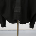 Solid Spliced Metal Zipper Jacket for Women Hooded Batwing Sleeve Patchwork Drawstring Hem Loose Sport Casual Jackets Female