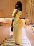 Sexy Split Dress Women Y2K Belt Ribbon Patchwork Backless Short Sleeve Classic Evening Birthday Party Elegant Bodycon