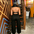 Metal Hole Sexy Outfits Women Sexy Crop Top and Matching Legging Set Two-Piece Pants Set Birthday Night Club Skinny Suits