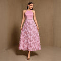 REAL PHOTO Pink Evening Dresses 2026 Luxury Woman  A Line Formal Flowers Prom Gowns Cocktail Special Occasion Gown Applique