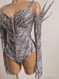 Luxurious, personalized, and glittering sequin-adorned high-waisted one-piece  suitable for singers, dancers and club-goers.