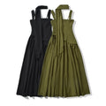 Elegant Ribbon Corset Long Dress For Women Slip Slit Maxi Dresses Evening Bridesmaid Wedding Guest Olive Green Black Cocktail