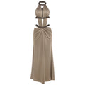 Elegant Backless Dress Women Y2K Patchwork Sparkle Bandage Irregular Sleeveless Sexy Beach Vacation Hottie Vestidos