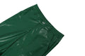 Women's Green Corset Cut-Out Cargo Sexy Sleeveless Jumpsuits PU Leather Matching Set Sexy Clubwear 2 Piece Outfits