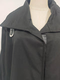 Fashionable Windbreaker for Women Stand Collar Long Sleeve Spliced Single Breasted Loose Long Jacket Female Winter