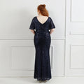 Plus Size Dress for Women Glitter Sequin Dresses Sexy Party Birthday Elegant Celebrity Floor Length Maxi Evening Dress