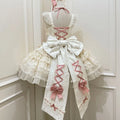 Olivegirl 2026 Kawaii Lolita Dress Women Fashion Design Slim Sling Bow Lovely Princess Dresses Sweet Lace Patchwork Pink Girl