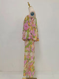 Summer Beach Floral Printing Dress for Women Strapless Sleeveless Spliced Folds Tiered Long Dresses Female Clothing