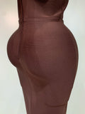 Women Halter Neck Sexy Cut Out Backless Bandage Long Dress Celebrity Elegant Evening Party Luxury Birthday Nightclub Dress