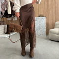 Vintage Lace Skirts Fashion Lace Patchwork Sexy See Through Skirts High Street Elegant Party Streetwear Women's Skirts
