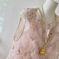 Olive Girl Pink Embroidered Embroidered Top for Garden Wedding 2026 Fairycore Photoshoot Everyday Wear S-XL XS-3XL Plus Size Embroidered Romantic Garden Party Editorial Not Costume Embroidered Top Chinese Top Blouse Chinese Heritage Fashion Women