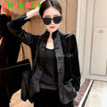Olive Girl Dramatic Jacquard Set for Ren Faire 2026 Garden Wedding Fairycore Photoshoot Everyday Wear Jacquard S-XXL XS-3XL Plus Size Dramatic Silhouette Romantic Garden Party Editorial Not Costume Jacquard Set Chinese Set Chinese Heritage Fashion Women