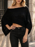 Casual Knit Women Shawls Round Neck Sleeveless Asymmetric Shawl for Vacation Street Outing Wear Fashion Summer New