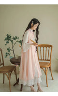 3D Hanfu Traditional Chinese Dress Women's Clothes Pink Cloud Embroidery Cosplay Fairy Clothing Ancient Chinese Costume