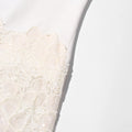 Solid Color Elegant Party Vestido Women'S Spliced Mesh Sequin Slim Long Sleeved Maxi Long Dress