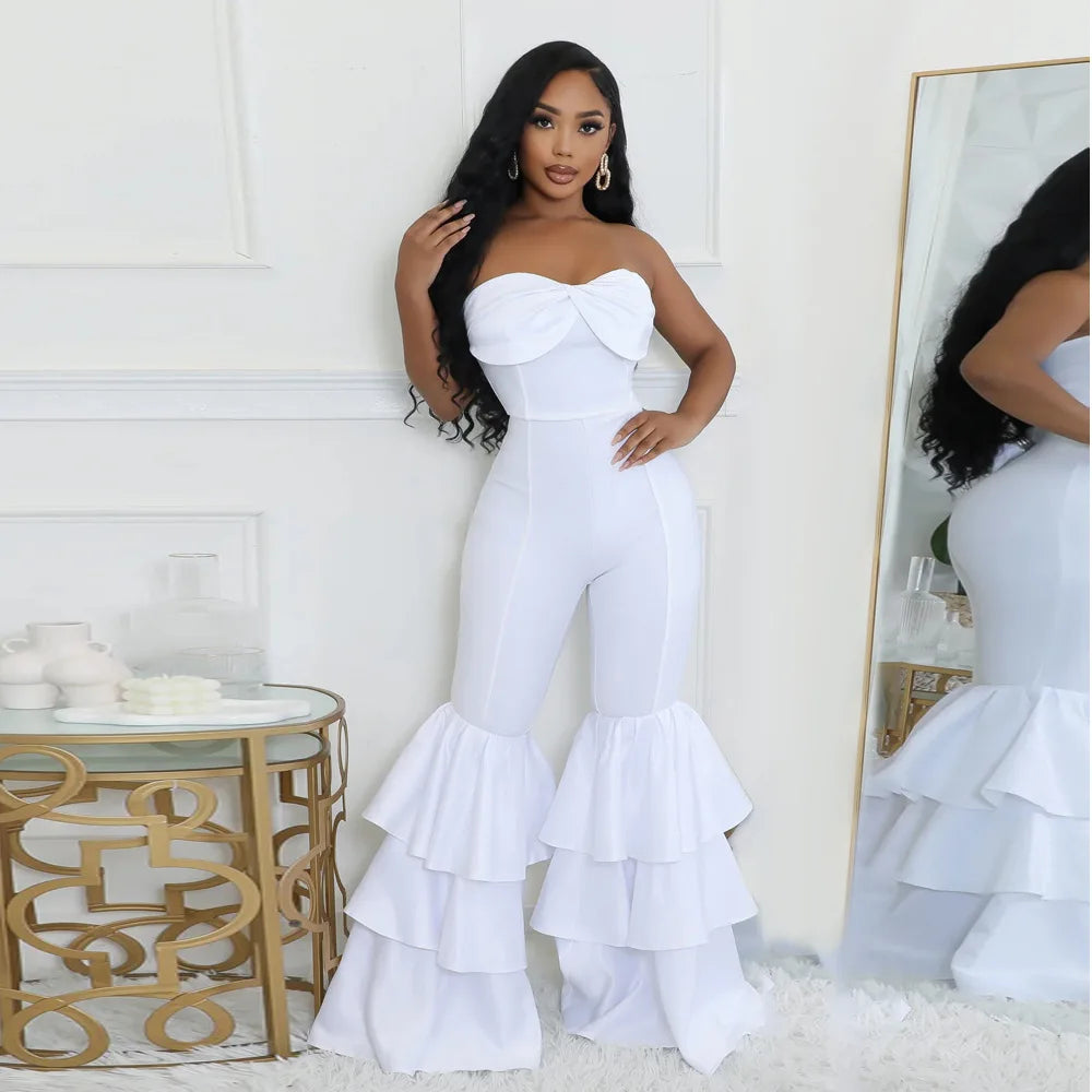 Sexy Nightclub Outfits Bodycon Jumpsuits Romper for Women Birthday Outfits Womans Clothing Sleeveless One Piece Overalls