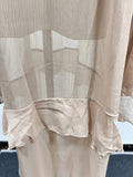 Solid Spliced Mesh Loose Dresses for Women V Neck Long Sleeve High Waist Loose Casual Dress Female New