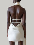 Customer Custom White Adjustable Strap Slip Night Dress
